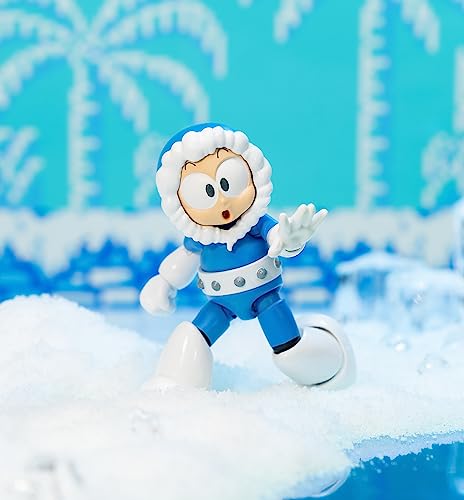 Jada Toys Mega Man Ice Man 4-Inch Action Figure – 1:12 Scale, Capcom Licensed