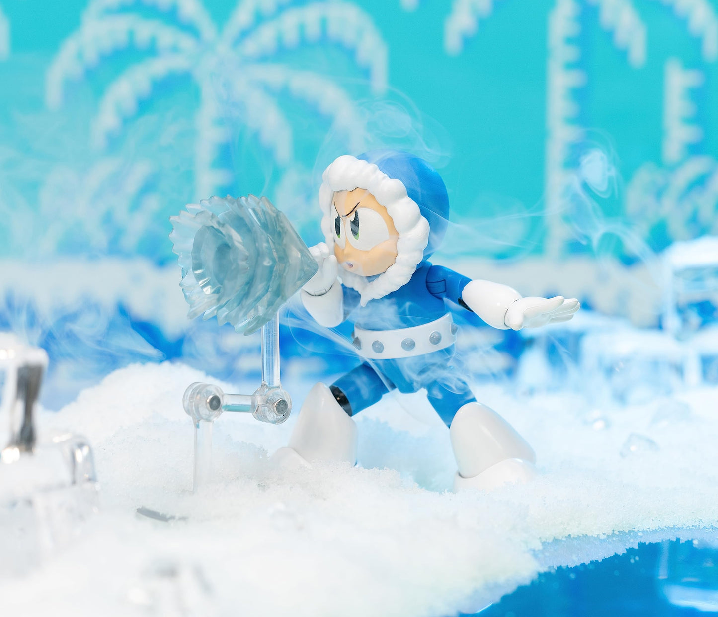 Jada Toys Mega Man Ice Man 4-Inch Action Figure – 1:12 Scale, Capcom Licensed