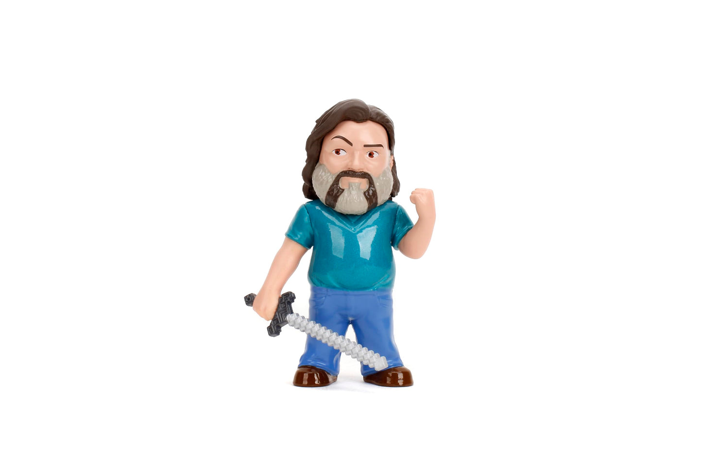 Jada Metalfigs 4-Pack: Minecraft Movie Die-Cast Figures – Steve, Wolf, Creeper, Malgohsa (2.5-Inch Collectible Set)