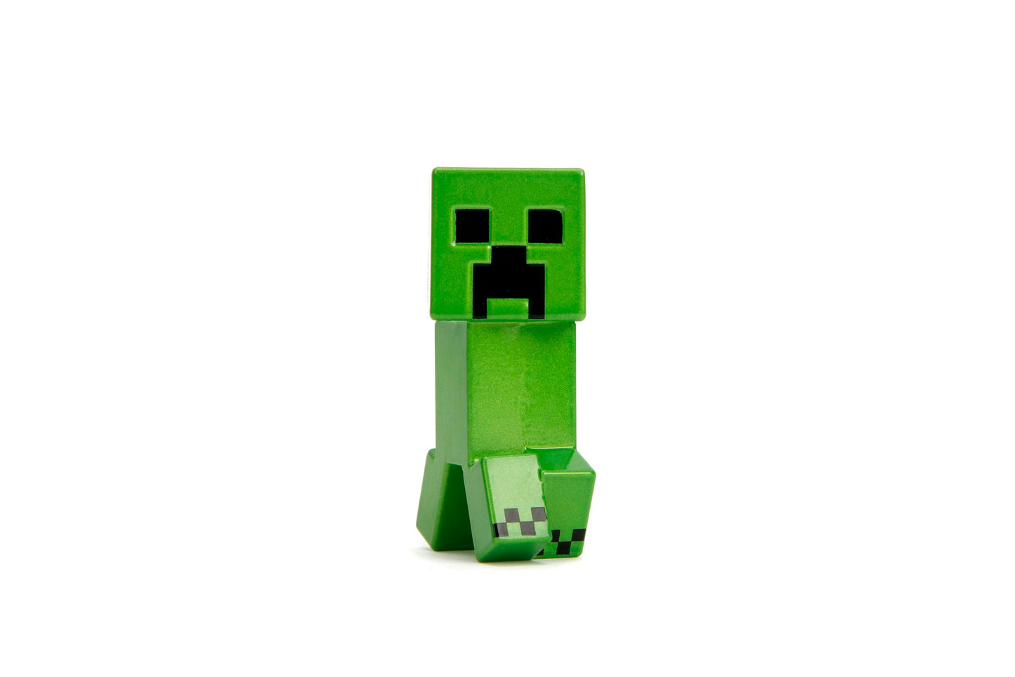 Jada Minecraft 2.5-Inch MetalFigs 4-Pack – Steve in Diamond Armor, Alex in Leather Armor, Enderman & Creeper