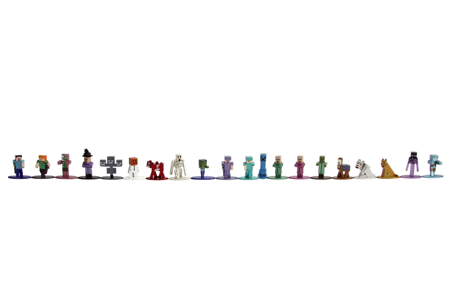 Jada Toys Minecraft Nano Metal Figures 1.65in Die-Cast 20-Pack Wave 2