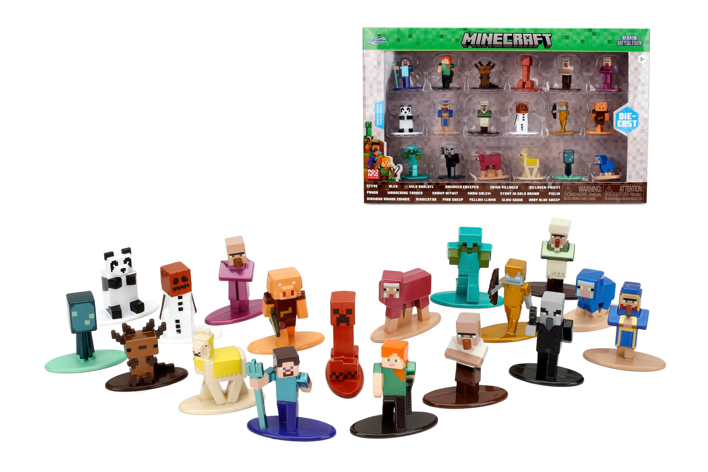 Jada Minecraft Nano Metalfigs Series 13 – 18-Pack Die-Cast Mini Figures