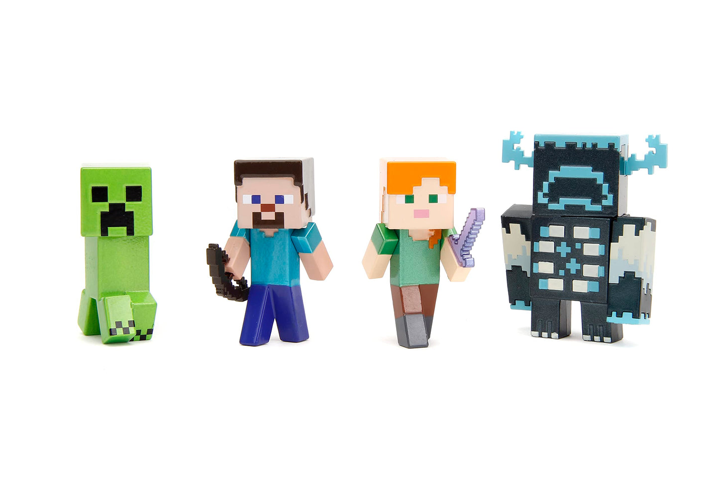 Jada Toys Minecraft 4-Pack Collectible Figures – 2.5-Inch Die-Cast Metalfigs