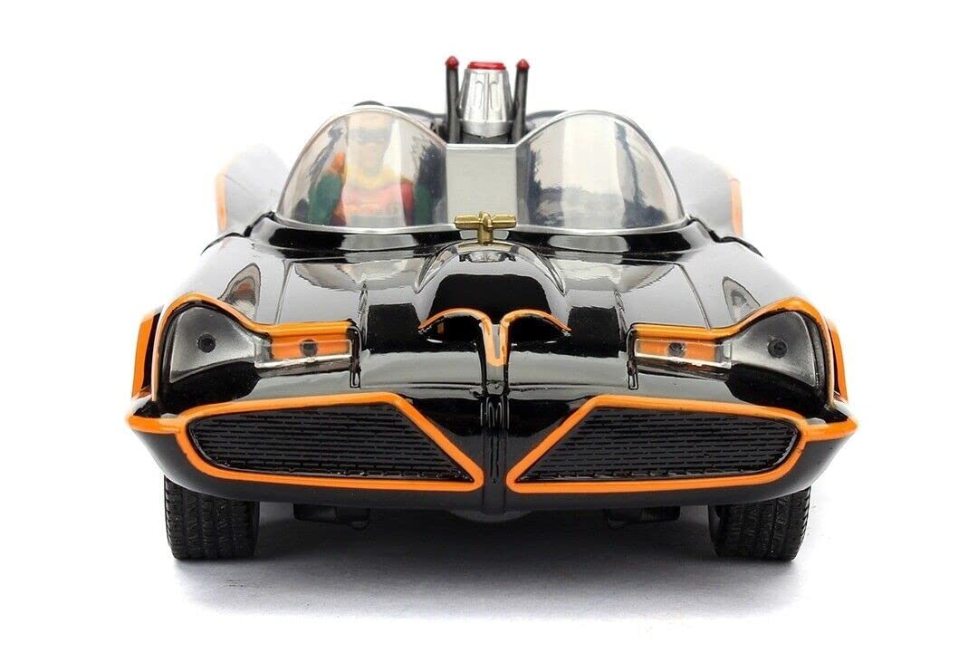 Jada 1966 Batmobile 1:24 Die-Cast Car with Batman & Robin Figures