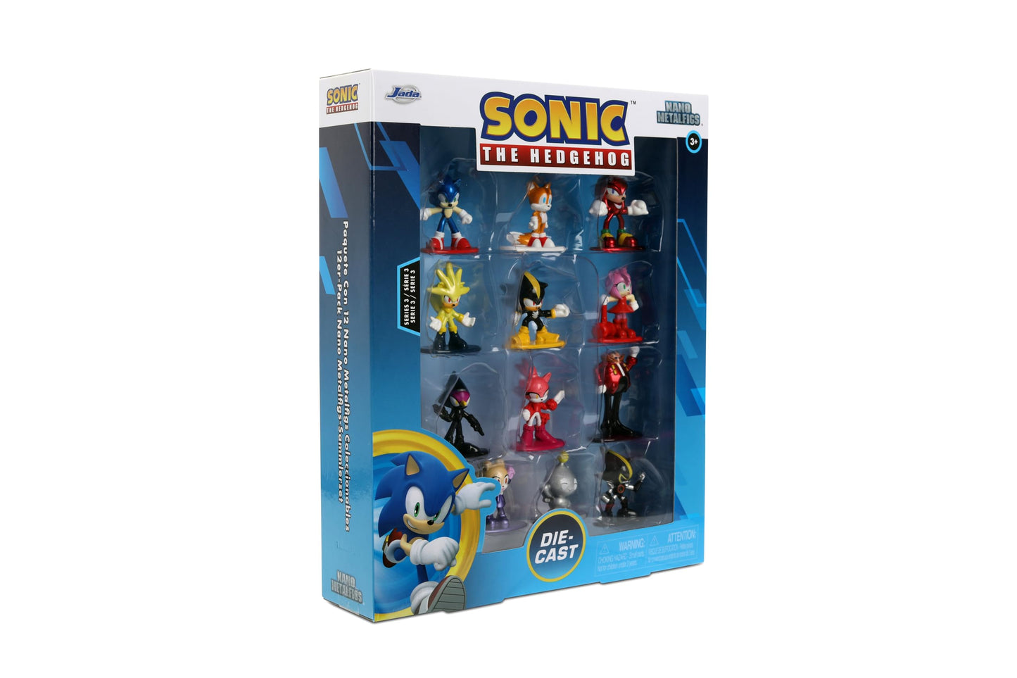 Jada Sonic Nano Metalfigs Series 3 12-Pack – Die-Cast Figures Set