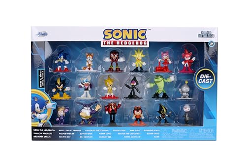 Jada Sonic Series 2 Nano Metalfigs – 18-Pack Die-Cast Figures (Sonic, Shadow, Amy Rose, Rouge)