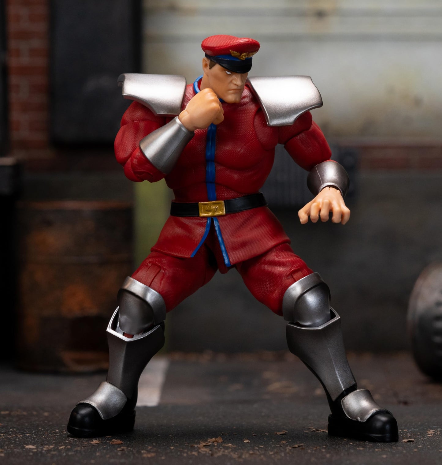 Jada Toys Street Fighter II M. Bison Action Figure – 1:12 Scale, 6-Inch Tall, Interchangeable Heads & Hands