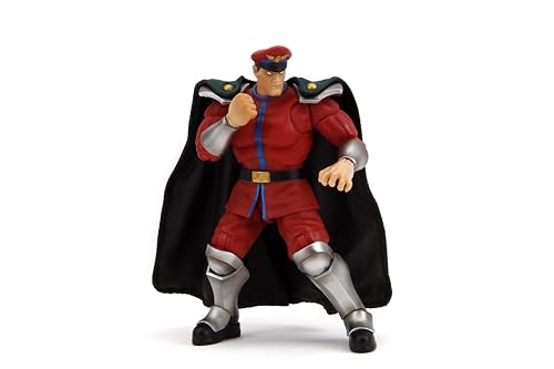 Jada Toys Street Fighter II M. Bison Action Figure – 1:12 Scale, 6-Inch Tall, Interchangeable Heads & Hands