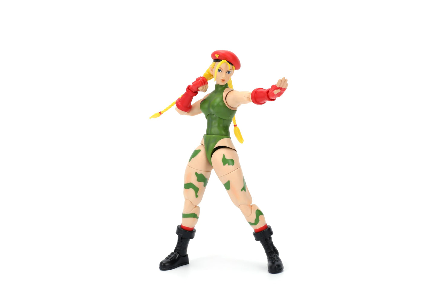 Jada Toys Street Fighter II Cammy Action Figure – 1:12 Scale with Interchangeable Heads