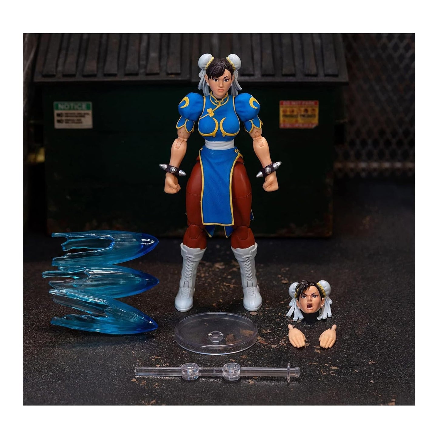 Jada Street Fighter II Chun-Li 6-inch Action Figure - Official Capcom Licensed Collectible