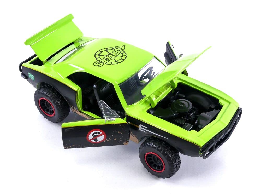 Jada TMNT 1967 Chevy Camaro Die-Cast Car & Raphael Figure – Collectible Toy