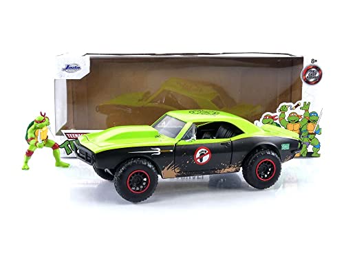 Jada TMNT 1967 Chevy Camaro Die-Cast Car & Raphael Figure – Collectible Toy
