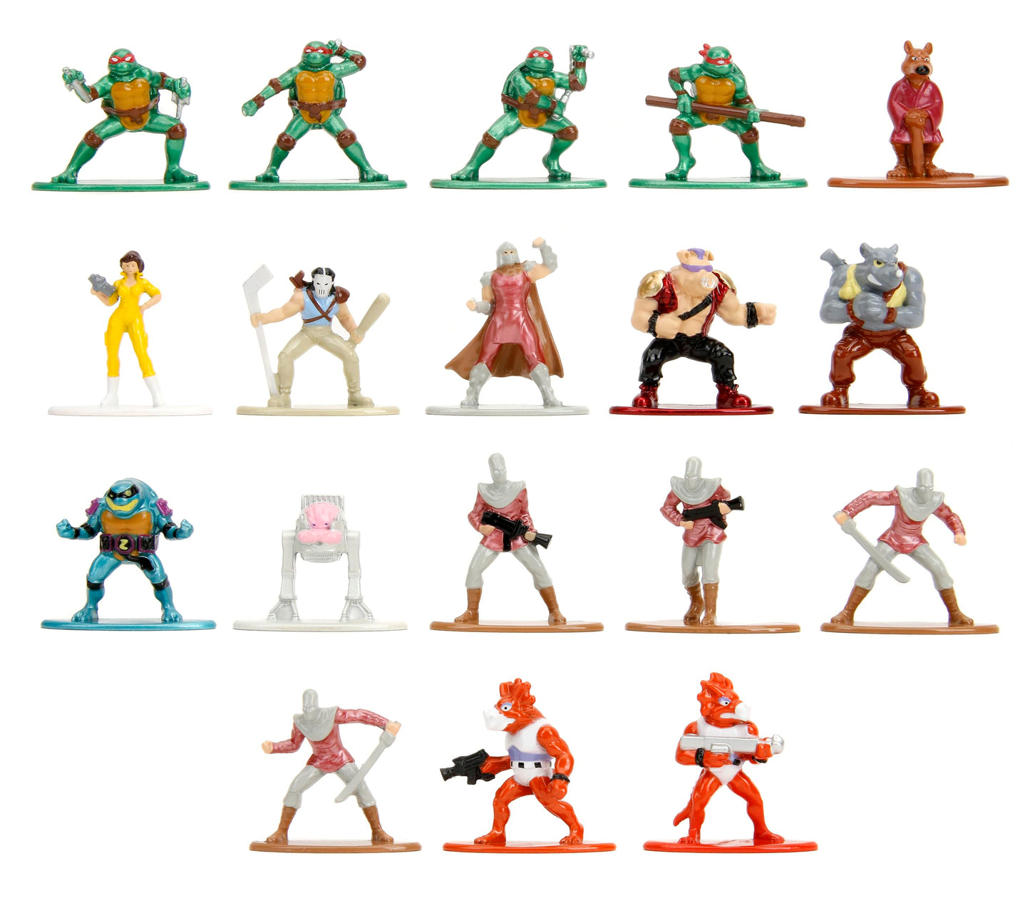 Jada TMNT Nano Metalfigs 1.65-Inch 18-Pack Wave 2 Die-Cast Figures
