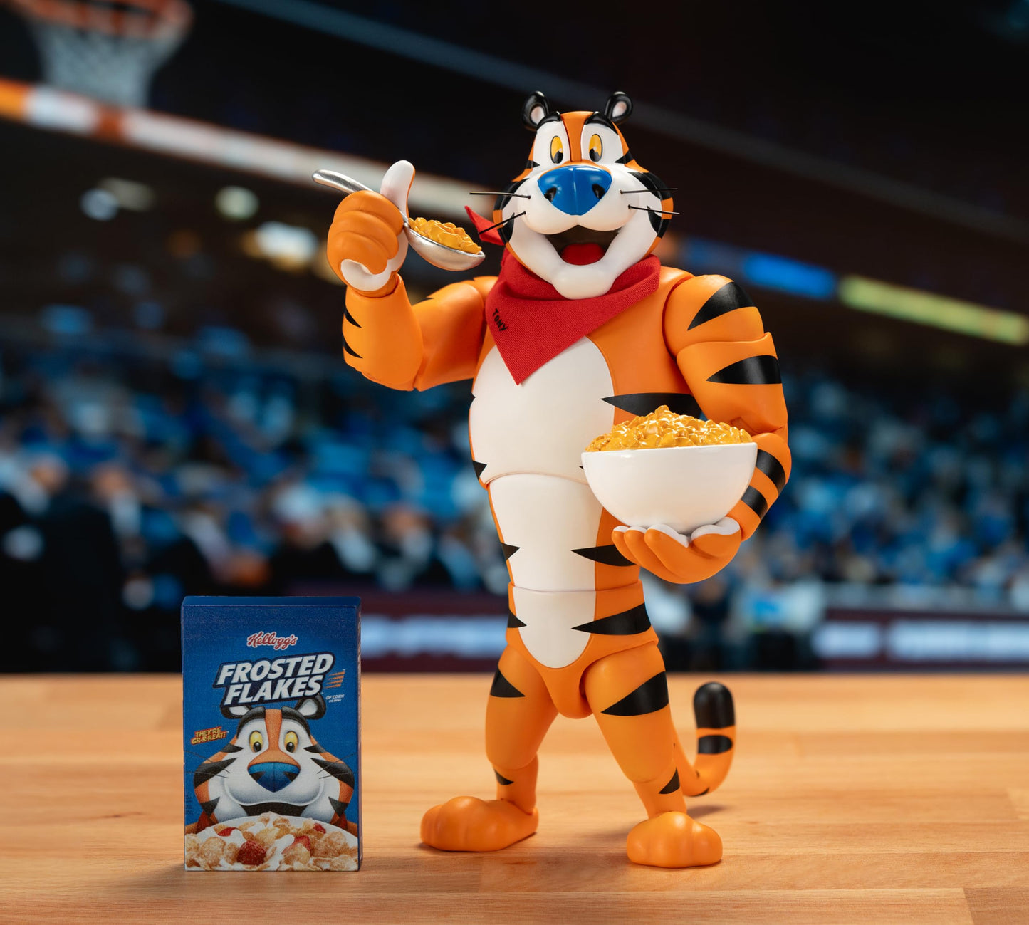 Jada Tony the Tiger 6-Inch Action Figure | 1:12 Scale Collectible with Exclusive Frosted Flakes Packaging