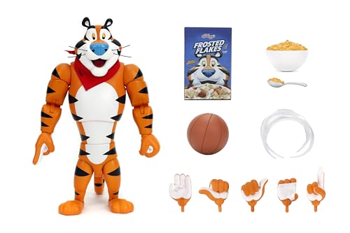 Jada Tony the Tiger 6-Inch Action Figure | 1:12 Scale Collectible with Exclusive Frosted Flakes Packaging