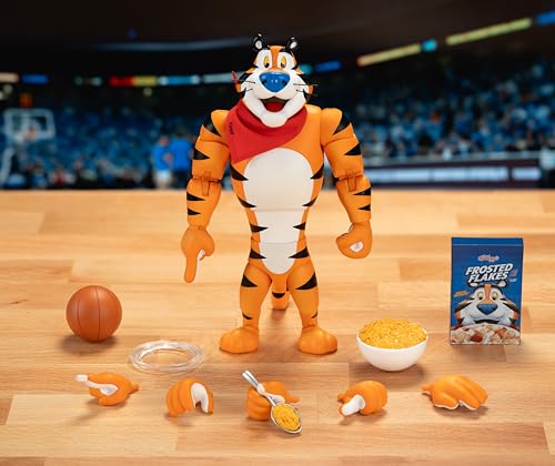 Jada Tony the Tiger 6-Inch Action Figure | 1:12 Scale Collectible with Exclusive Frosted Flakes Packaging