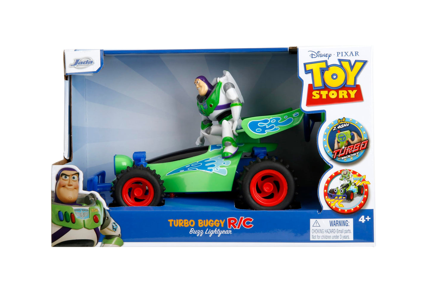 Jada Toy Story Turbo Buggy RC Buzz Lightyear 1:24 Scale – 2.4GHz USB Rechargeable