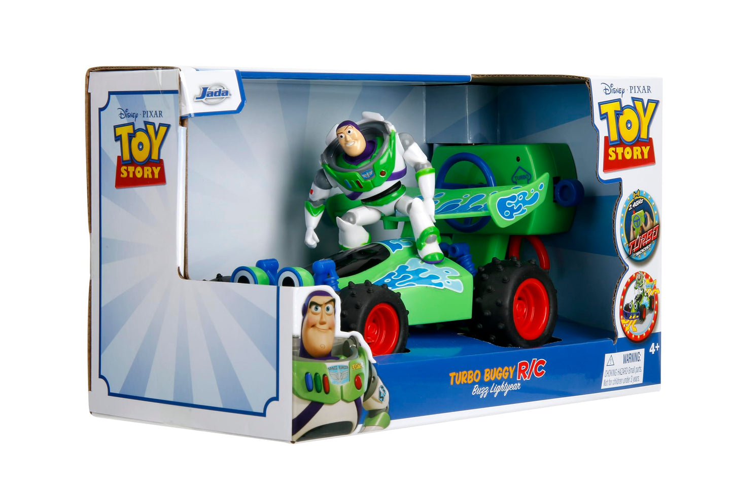 Jada Toy Story Turbo Buggy RC Buzz Lightyear 1:24 Scale – 2.4GHz USB Rechargeable
