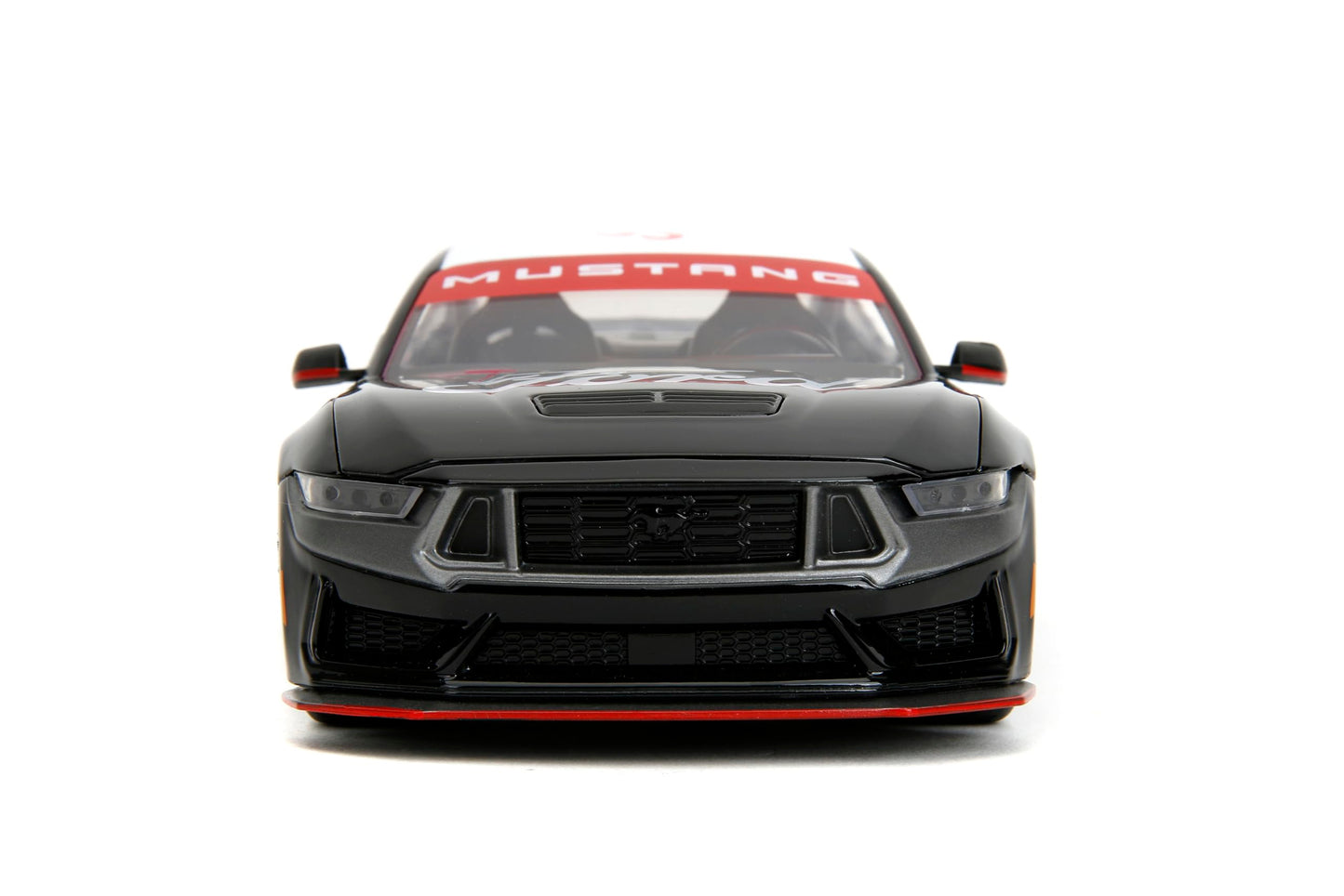 Jada Toys Bigtime Muscle 1:24 Ford Mustang Dark Horse Die-Cast – Opening Doors, Hood & Trunk (Glossy Black)