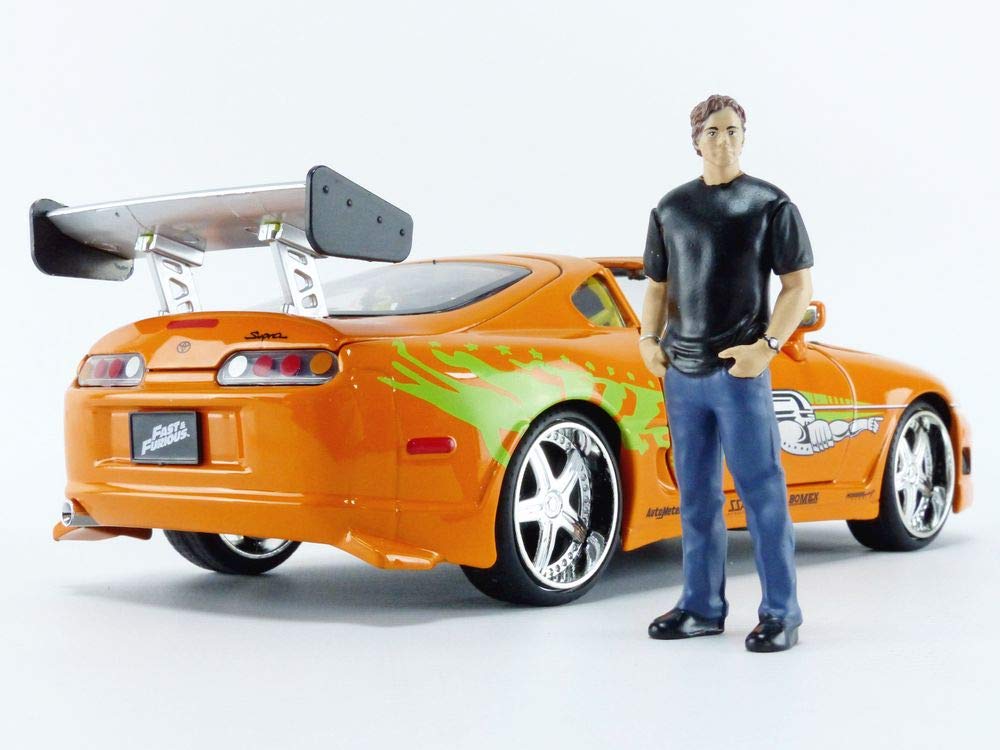 Jada Fast & Furious Brian’s 1995 Toyota Supra Diecast Model – 1:24 Scale with Brian O'Conner Figure