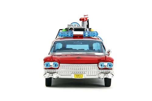 Jada Toys 1:24 Ghostbusters Ecto-1 Mashup with Optimus Prime G1 Graphics – Die-Cast Collectible