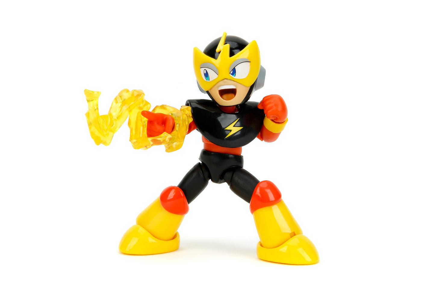 Jada Toys Mega Man Elec Man 1:12 Scale Figure – Wave 2, 15+ Articulations, Lightning Bolt Accessory