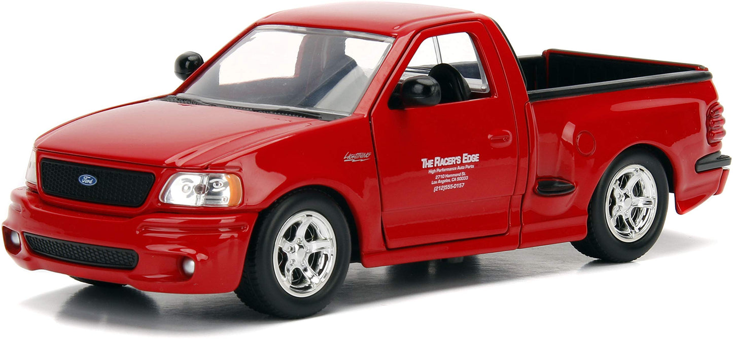Jada Toys Fast & Furious 1:24 Brian's Ford F-150 SVT Lightning Die-Cast Car - Red (99574)