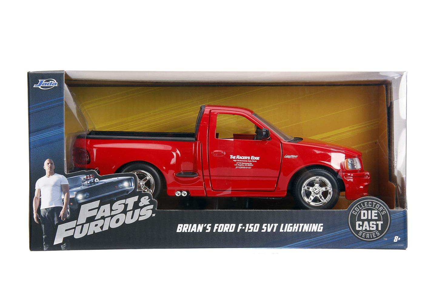 Jada Toys Fast & Furious 1:24 Brian's Ford F-150 SVT Lightning Die-Cast Car - Red (99574)