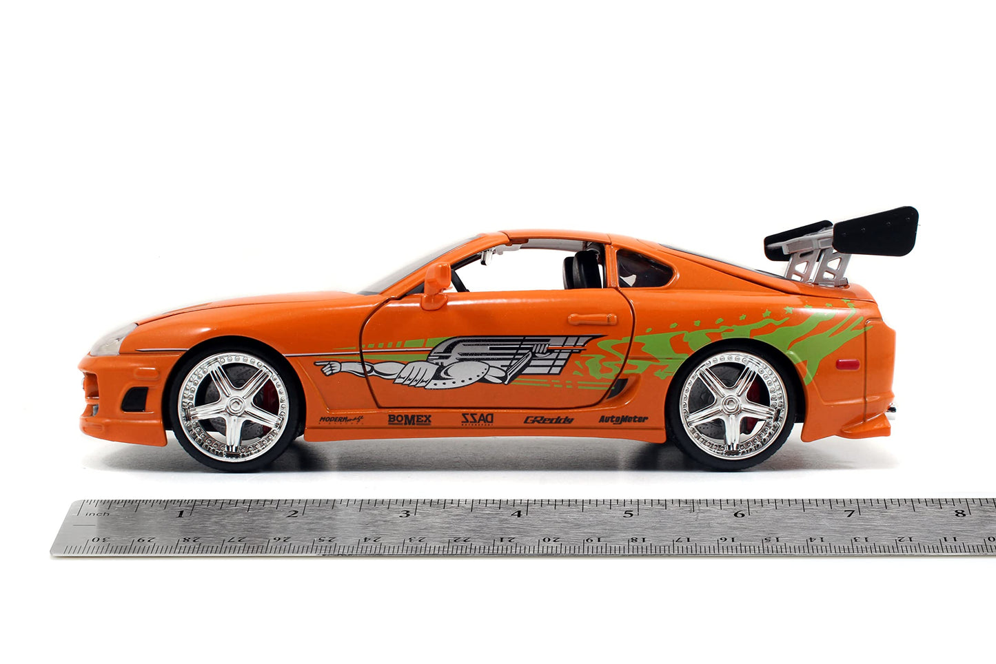 Jada Toys Fast & Furious 1:24 Brian's Toyota Supra Die-Cast Car – Orange (97168)