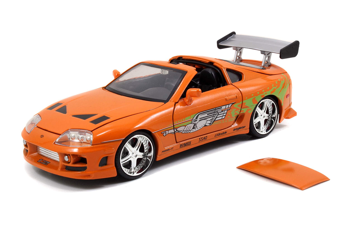 Jada Toys Fast & Furious 1:24 Brian's Toyota Supra Die-Cast Car – Orange (97168)