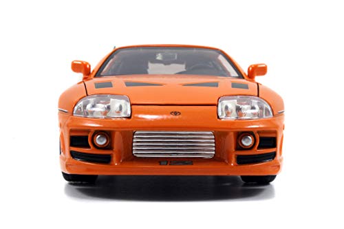 Jada Toys Fast & Furious 1:24 Brian's Toyota Supra Die-Cast Car – Orange (97168)