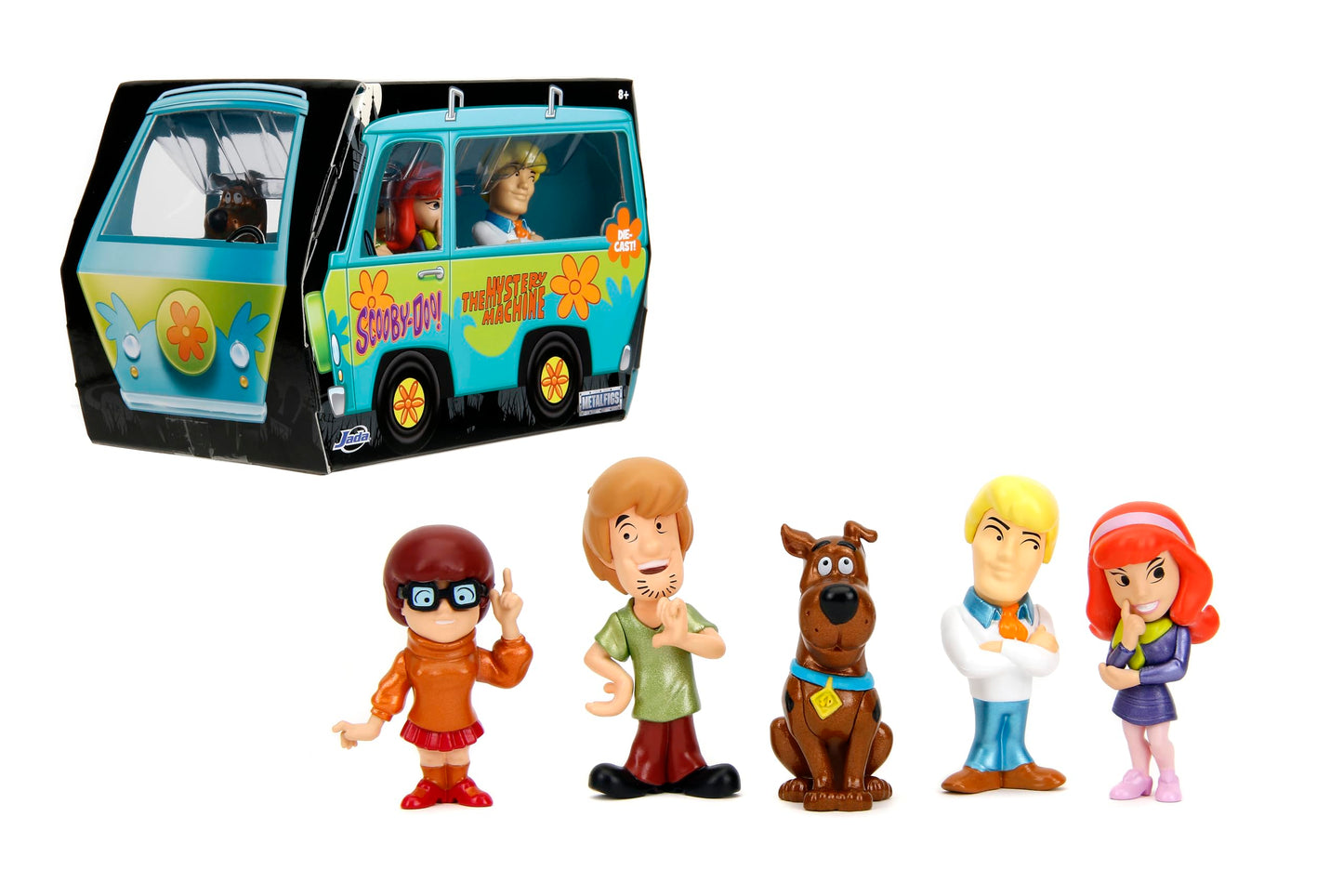 Jada Toys MetalFigs 2.5-Inch Scooby-Doo 5-Pack – Shaggy, Scooby, Daphne, Velma & Fred – Die-Cast Collectibles