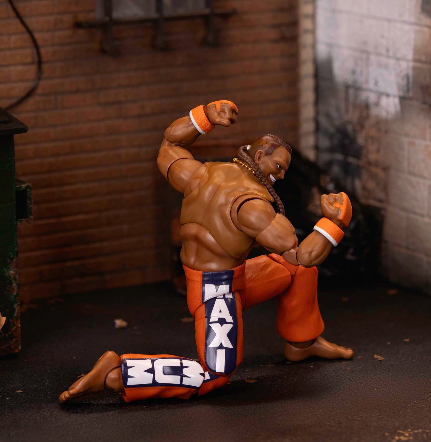 Jada Toys Street Fighter II Dee Jay Action Figure Wave 3 – 1:12 Scale, 6-inch Tall, Interchangeable Heads & Accessories
