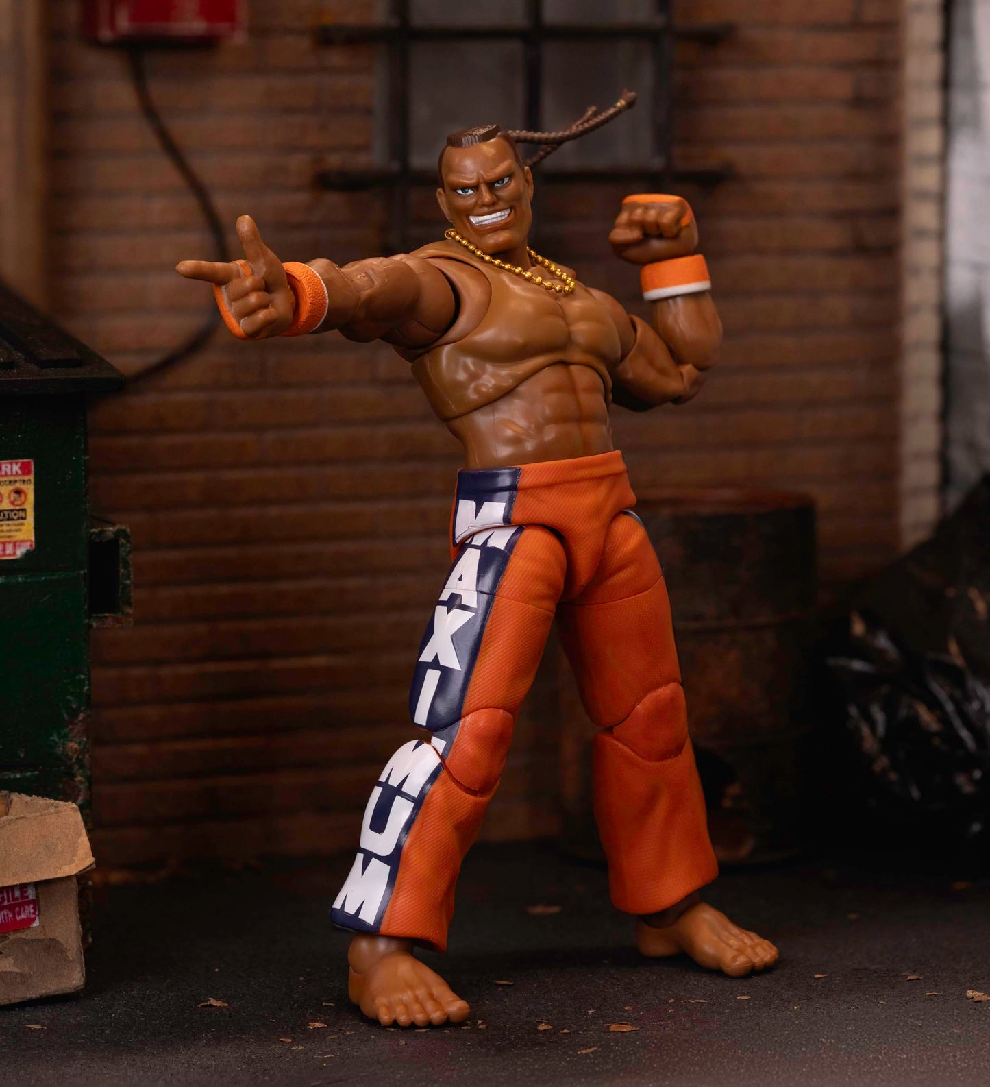 Jada Toys Street Fighter II Dee Jay Action Figure Wave 3 – 1:12 Scale, 6-inch Tall, Interchangeable Heads & Accessories