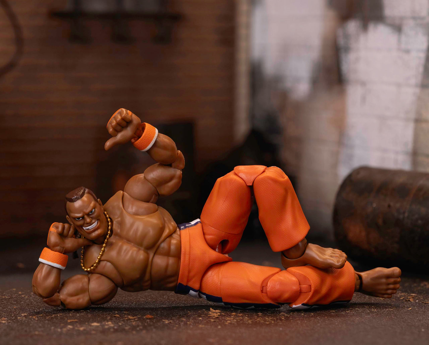 Jada Toys Street Fighter II Dee Jay Action Figure Wave 3 – 1:12 Scale, 6-inch Tall, Interchangeable Heads & Accessories