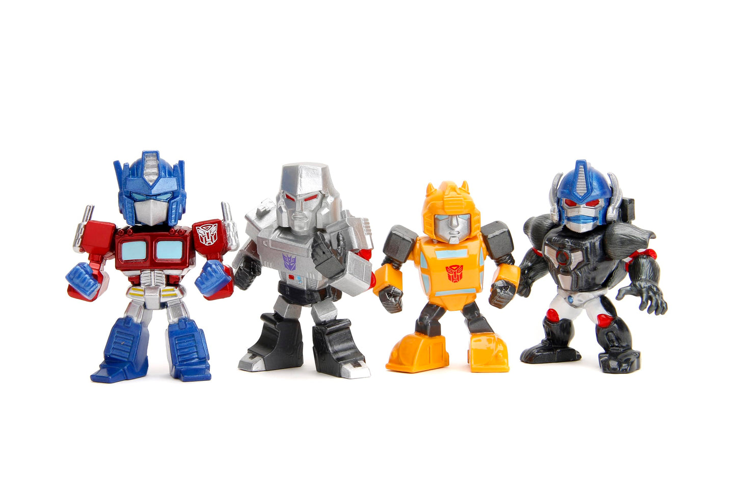 Jada Transformers 2.5\" Metalfigs 4-Pack – Collectible Die-Cast Figures