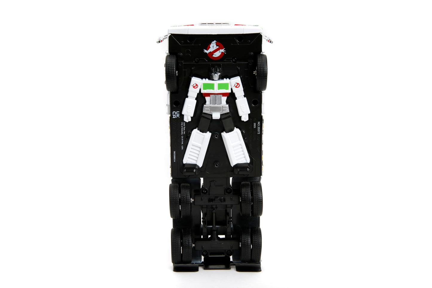 Jada Toys Transformers G1 Optimus Prime Big Rig with Ghostbusters Ecto-1 Graphics - 1:24 Die-Cast