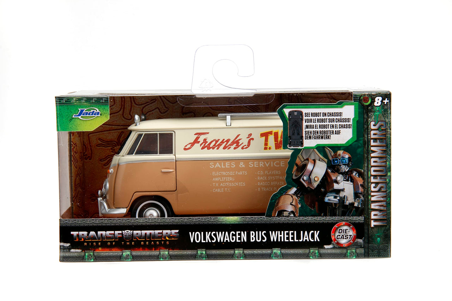 Jada Transformers Rise of the Beast Wheeljack Volkswagen Bus 1:32 Die-Cast Vehicle – Collectible Toy for Fans & Collectors