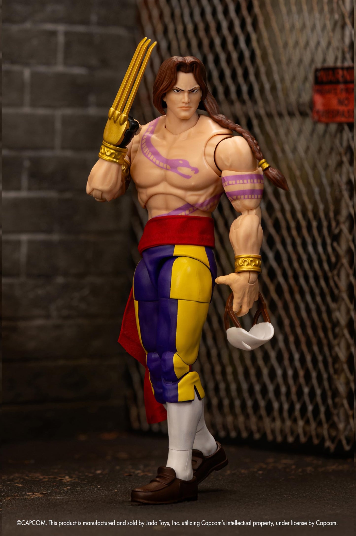 Jada Street Fighter II Vega (Wave 4) 1:12 Scale Action Figure – 6-inch Tall, Interchangeable Heads, Hands & Claw