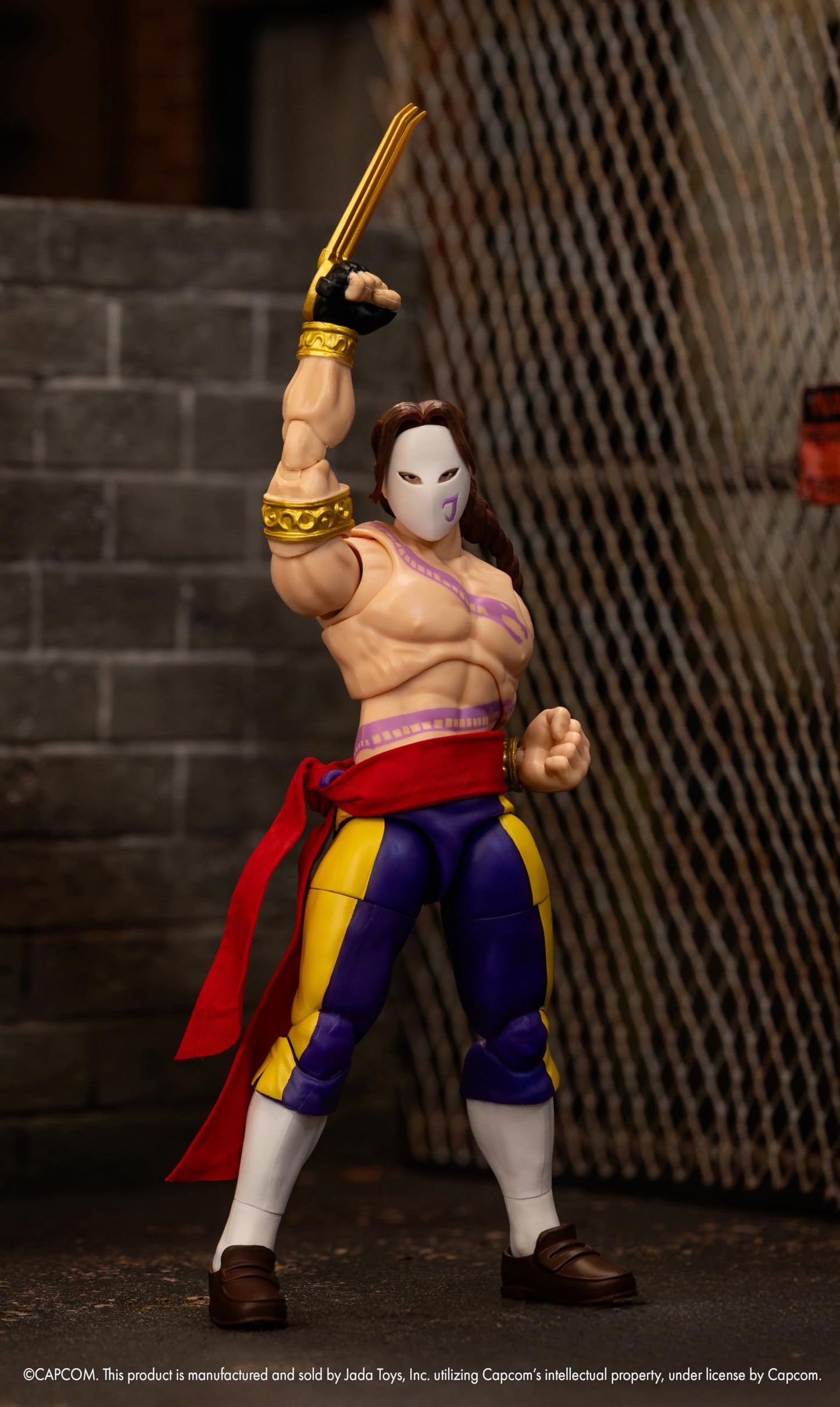 Jada Street Fighter II Vega (Wave 4) 1:12 Scale Action Figure – 6-inch Tall, Interchangeable Heads, Hands & Claw