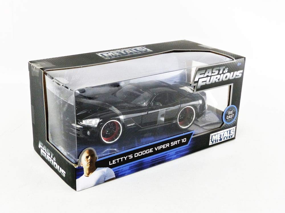 Jada Fast & Furious Letty’s Dodge Viper SRT 10 1/24 Diecast – Black