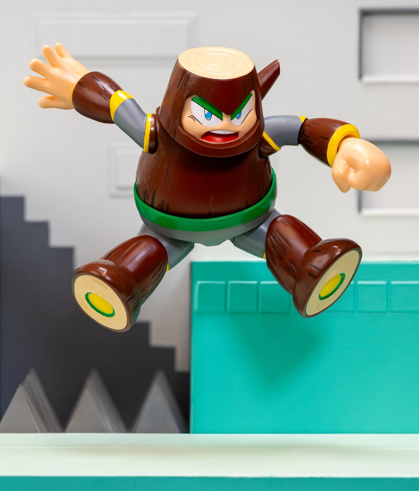 Jada Mega Man Wood Man 1:12 Scale Action Figure - 6-Inch Tall, Fully Articulated
