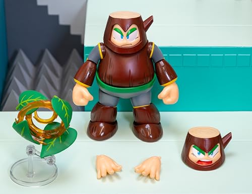 Jada Mega Man Wood Man 1:12 Scale Action Figure - 6-Inch Tall, Fully Articulated