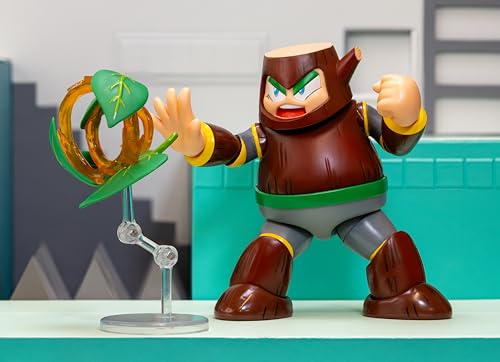 Jada Mega Man Wood Man 1:12 Scale Action Figure - 6-Inch Tall, Fully Articulated