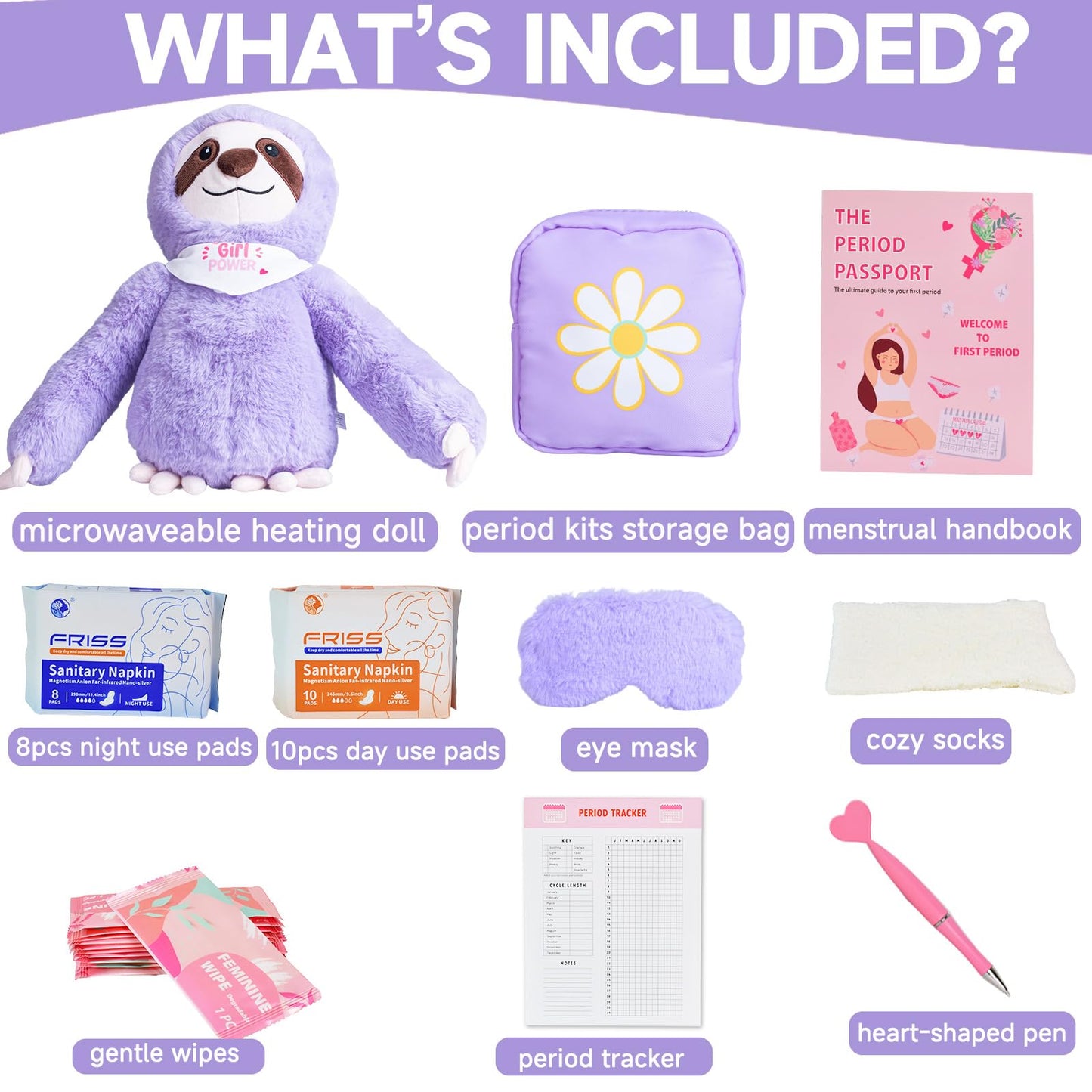 JAJOAGIA First Period Kit for Girls 9–12 | Comfort, Confidence & Essentials