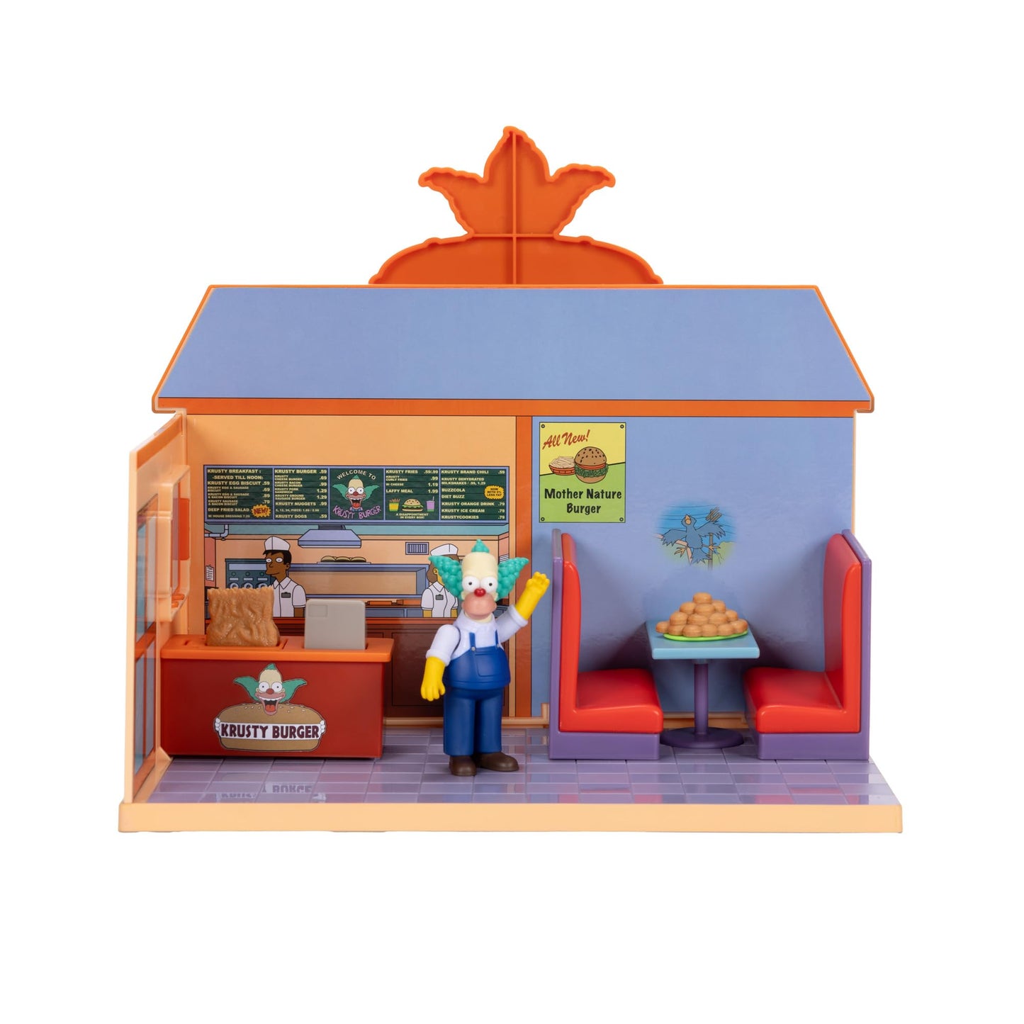 The Simpsons Krusty Burger Diorama Playset with Krusty Figure | JAKKS Pacific
