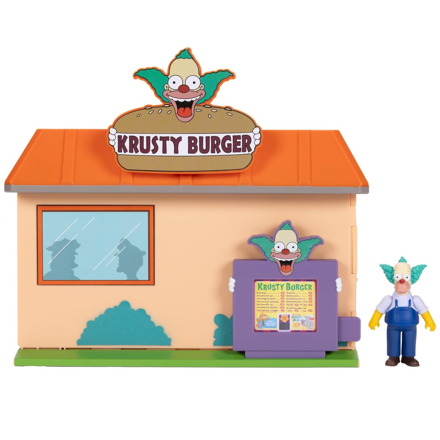 The Simpsons Krusty Burger Diorama Playset with Krusty Figure | JAKKS Pacific