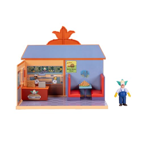 The Simpsons Krusty Burger Diorama Playset with Krusty Figure | JAKKS Pacific