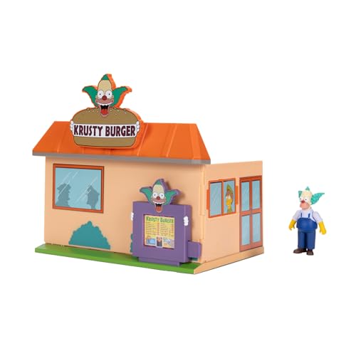 The Simpsons Krusty Burger Diorama Playset with Krusty Figure | JAKKS Pacific