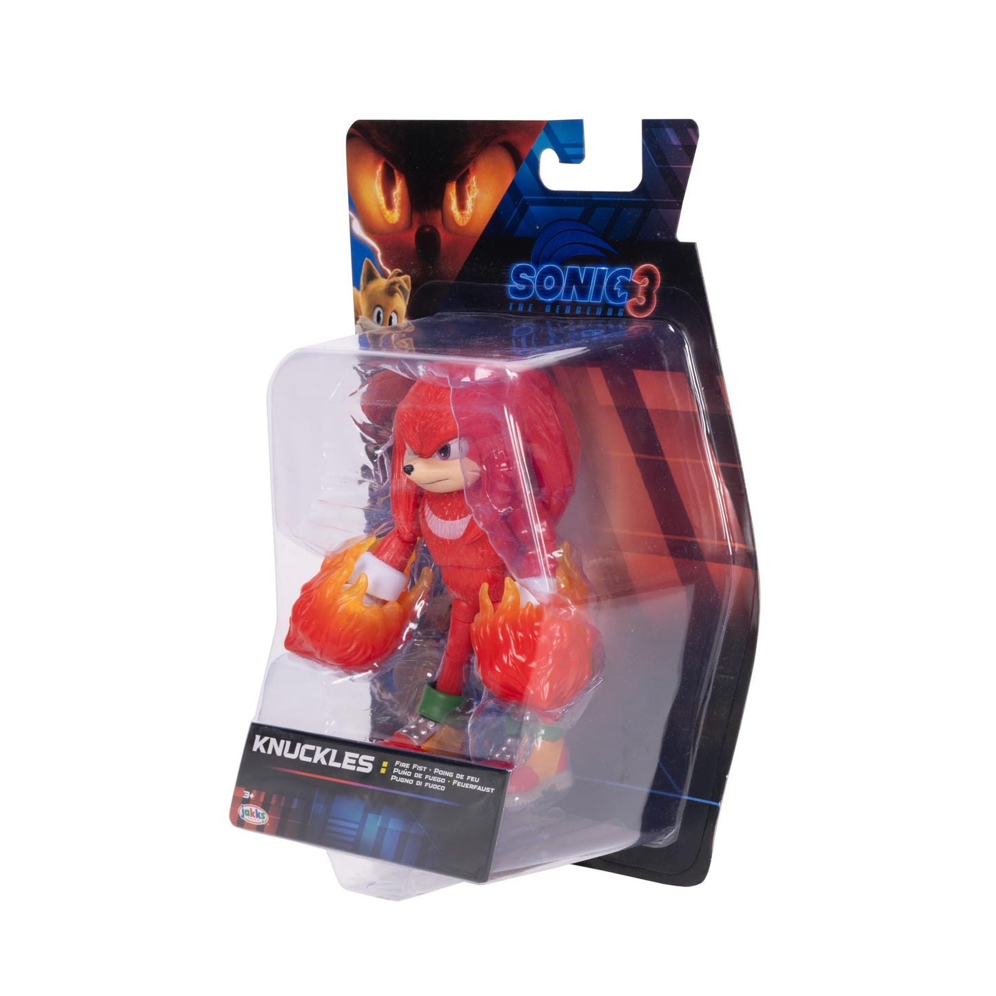 Sonic 3 The Hedgehog Movie Knuckles 5-Inch Articulated Figure | Jakks Pacific
